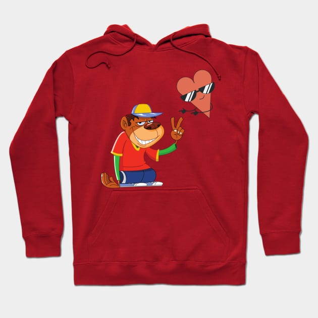 cool monkey design Hoodie by CoolFashion